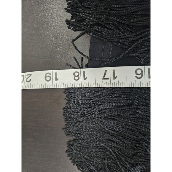 Joseph Ribkoff Black Fringe Tank Top Size‎ 2 XS Party Dance Flapper Style Canada - Picture 4 of 5